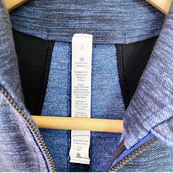 LULULEMON Forme Jacket Denim Style Blue - Picture 7 of 7